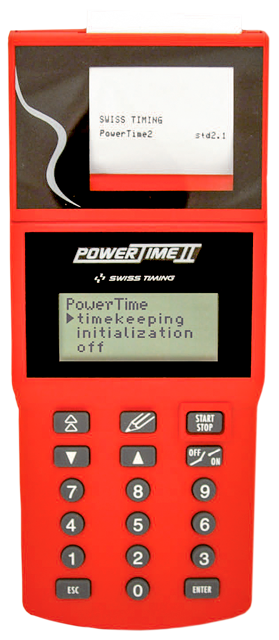 Timing device with its integrated printer